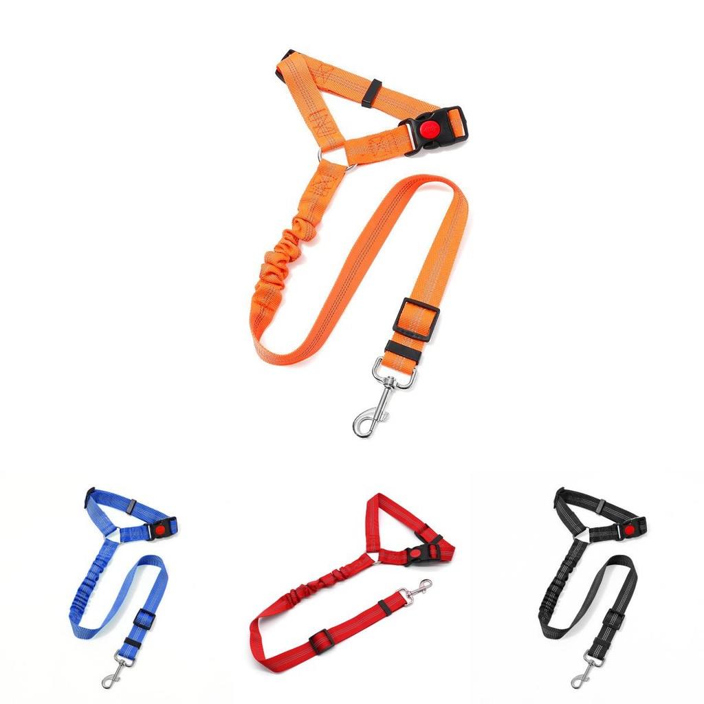 Verstellbares Nicht-Stretch Haustier Hund Auto Rückhaltegeschirr mit zuverlässigem Stoff und sicherer Schlaufe für Rücksitz