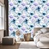 Wallpaper Background White, Blue and Azure for Living Room and Bedroom 50x1000