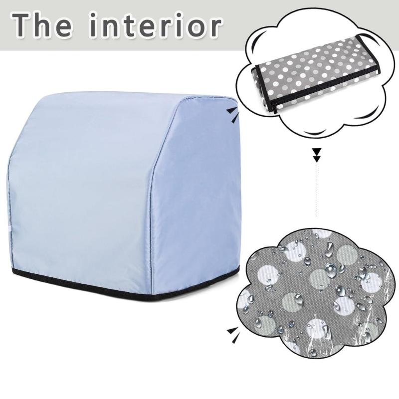 Durable Serger Dust Cover With 4 Side Pouches And Front Slide Pocket