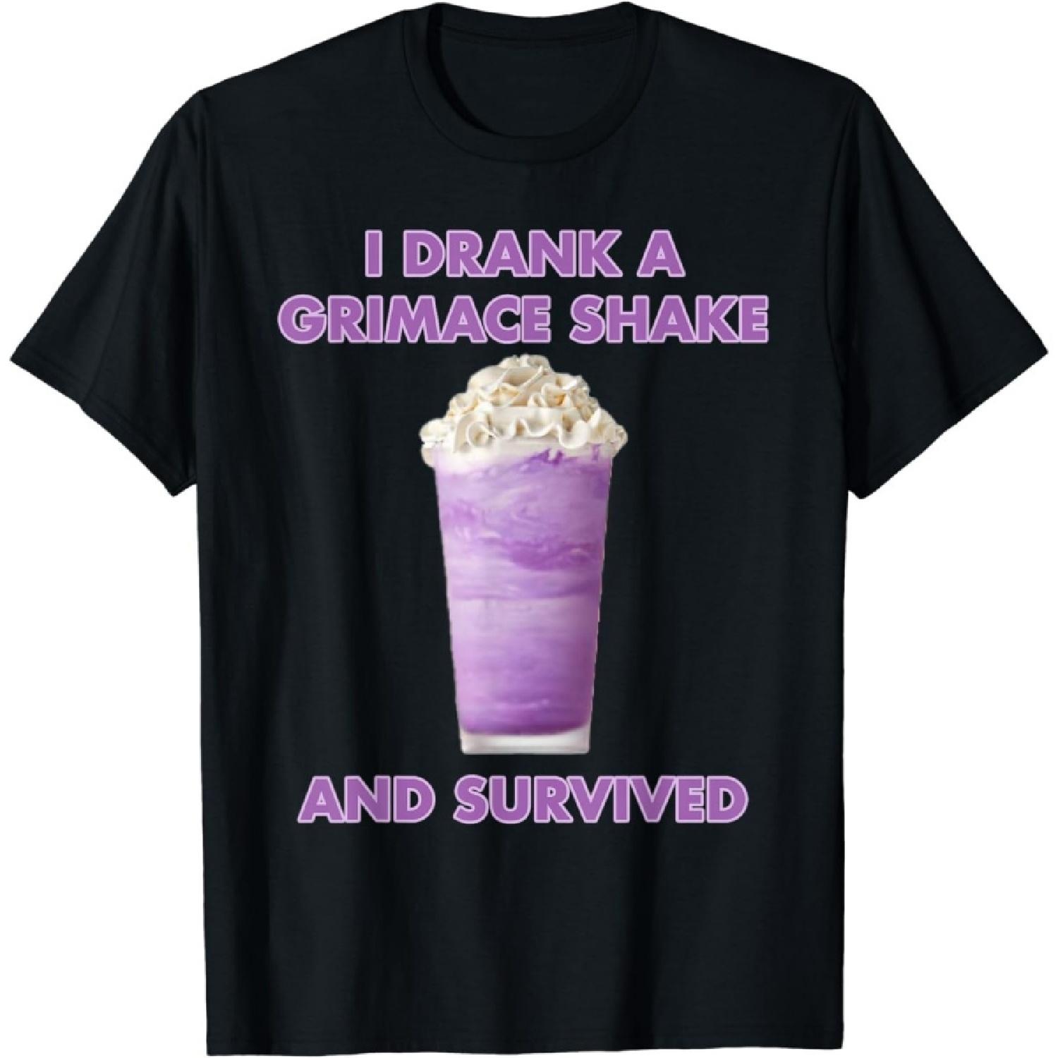 

Qiyigs I Drank a Grimace Shake and Survived T-Shirt XXXXXL різнокольоровий