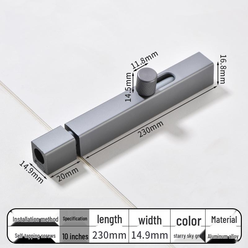 No-Drill Bathroom Door Latch: Simple Lock for Toilet & Sliding Doors