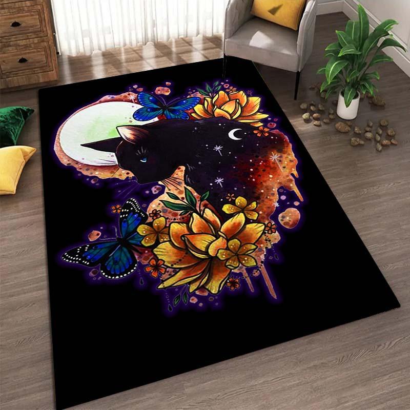 Nordic Countryside Style Carpet Bedroom Sofa Tea Table Tatami Cartoon Long Strip Home Living Room Floor Mat