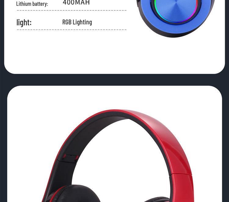 B39 Wireless Over-Ear Gaming Headset with Bluetooth and Heavy Bass