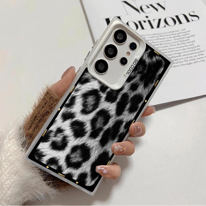 

Fashion Sweet Leopard Print Soft Phone Case for Samsung Galaxy S24 S25 FE S26 Edge S23 Ultra S22 Plus S21 + Shockproof Cover Bac Samsung S21 Plus