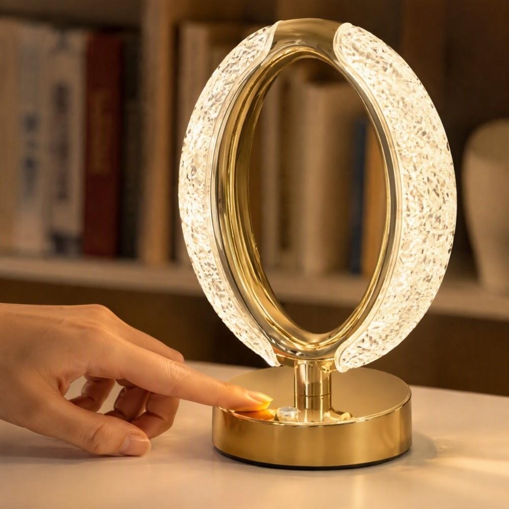 Crystal Texture Bedside Lamp Soft Gentle Light Atmosphere Night Light Home Decoration