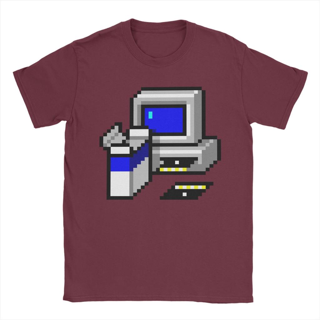 Install Windows 95 Now! T-Shirt Summer  Cotton T Shirts For Men Hippie Pattern Tee Shirt Short Sleeve Y2K Retro Clothes