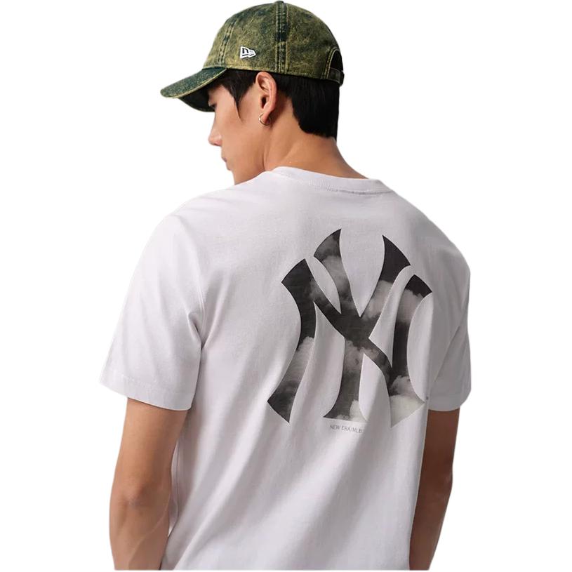New Era New York Yankees Embroidered Loose Fit Short Sleeve T-Shirt Unisex tops White 14148861