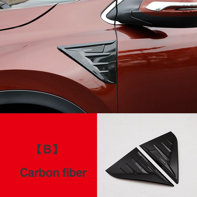 For Honda CRV CR-V 2017 2018     5th Hybrid ABS Car Leaf Board Decoration On Shark Gills Side Trim Strip Sticker