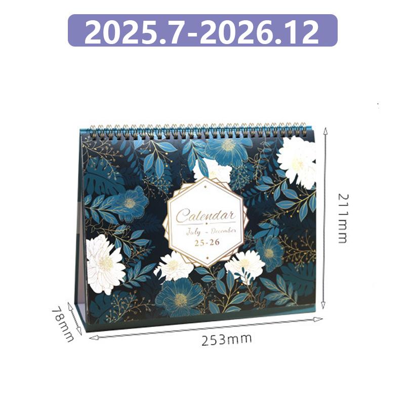 2026 Small Desk Calendar Mokani Standing Desktop Calendar July 2025-December 2026 Academic Flip Calender For Student Home