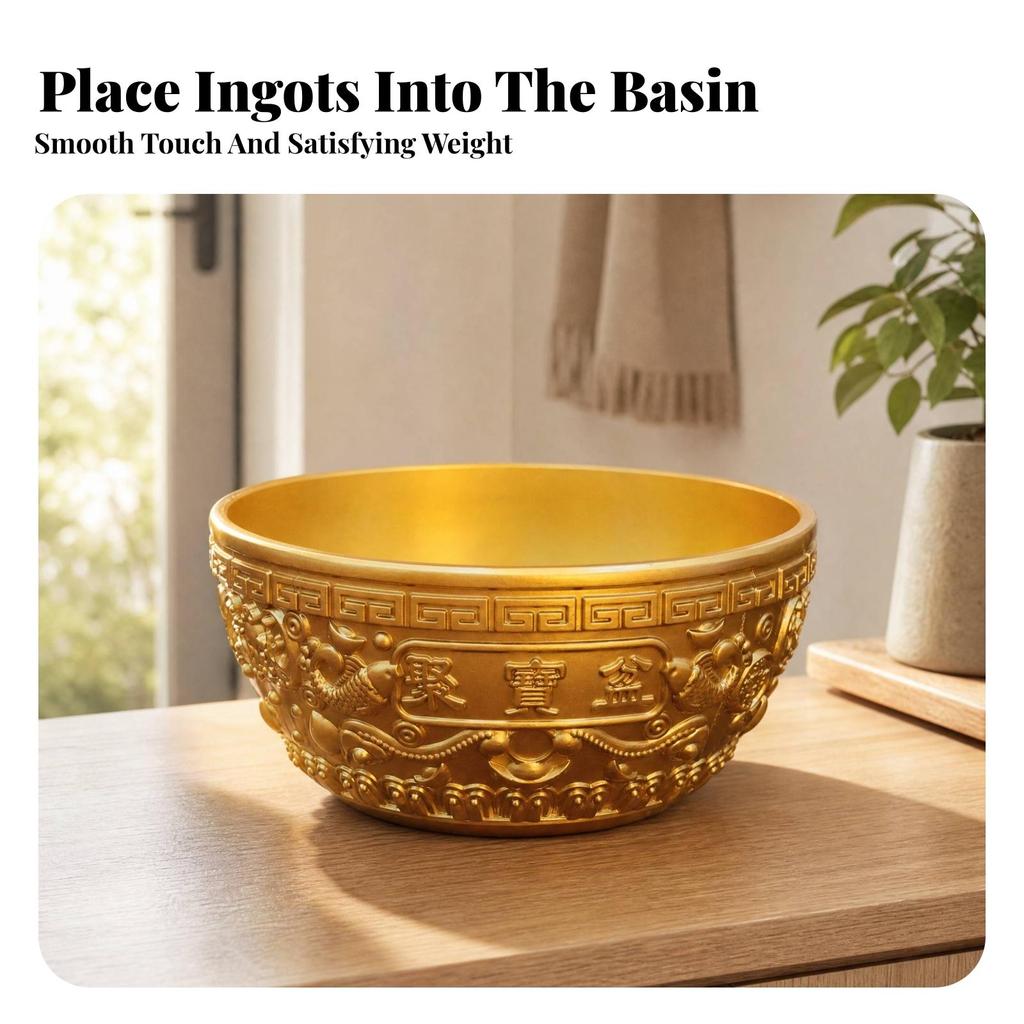 Feng Shui Wealth Bowl Auspicious Chinese Elegant for Office