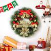 Décoration de Noël en rotin: Couronne, Guirlande, Ornements d'Arbre et Décorations de Porte