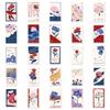 50 Sheets Flower Bookmark & DIY Art Stickers - Waterproof & Creative Designs