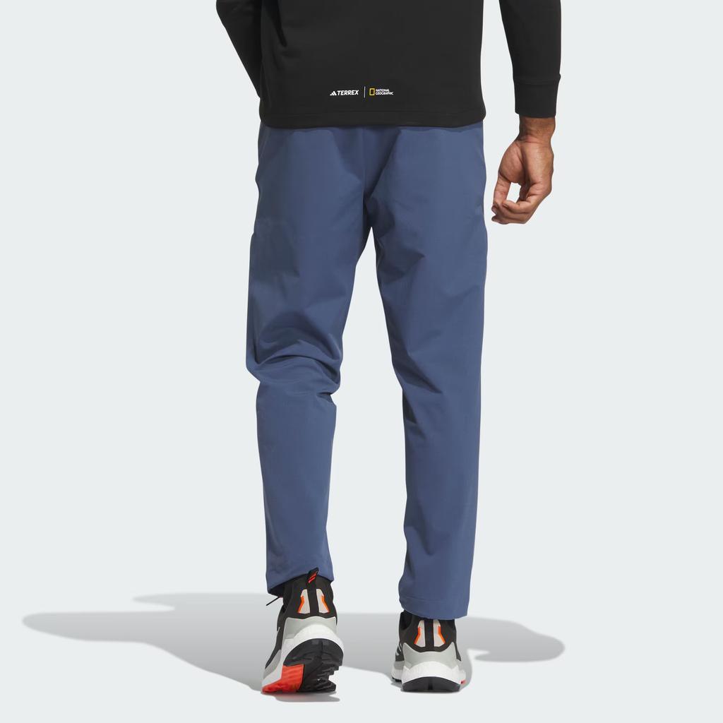 Adidas Softshell Wind.Rdy Solid Logo Outdoor Windproof Softshell Woven Sports Pants Men Pants Ink-Blue IN2227