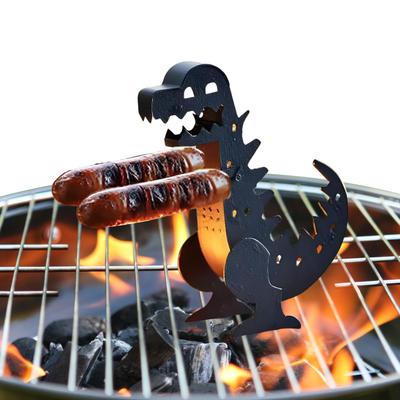 FunnyMonster Hot Dog Holders for Grill Skewer Set Outdoor Cooking and Camping Sausage Shaped Grilling Tools Cookware Rotisserie
