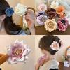 Internet Celebrities with the Same Fabric Flower Hairpin Holiday Wind Sweet Back Head Grab Clip Fashion Niche High-end Hair Accessories Women