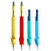 4Pcs/Set Silicone Pencil Sleeves Textured Pen Holder Portable Pen Protective Cover