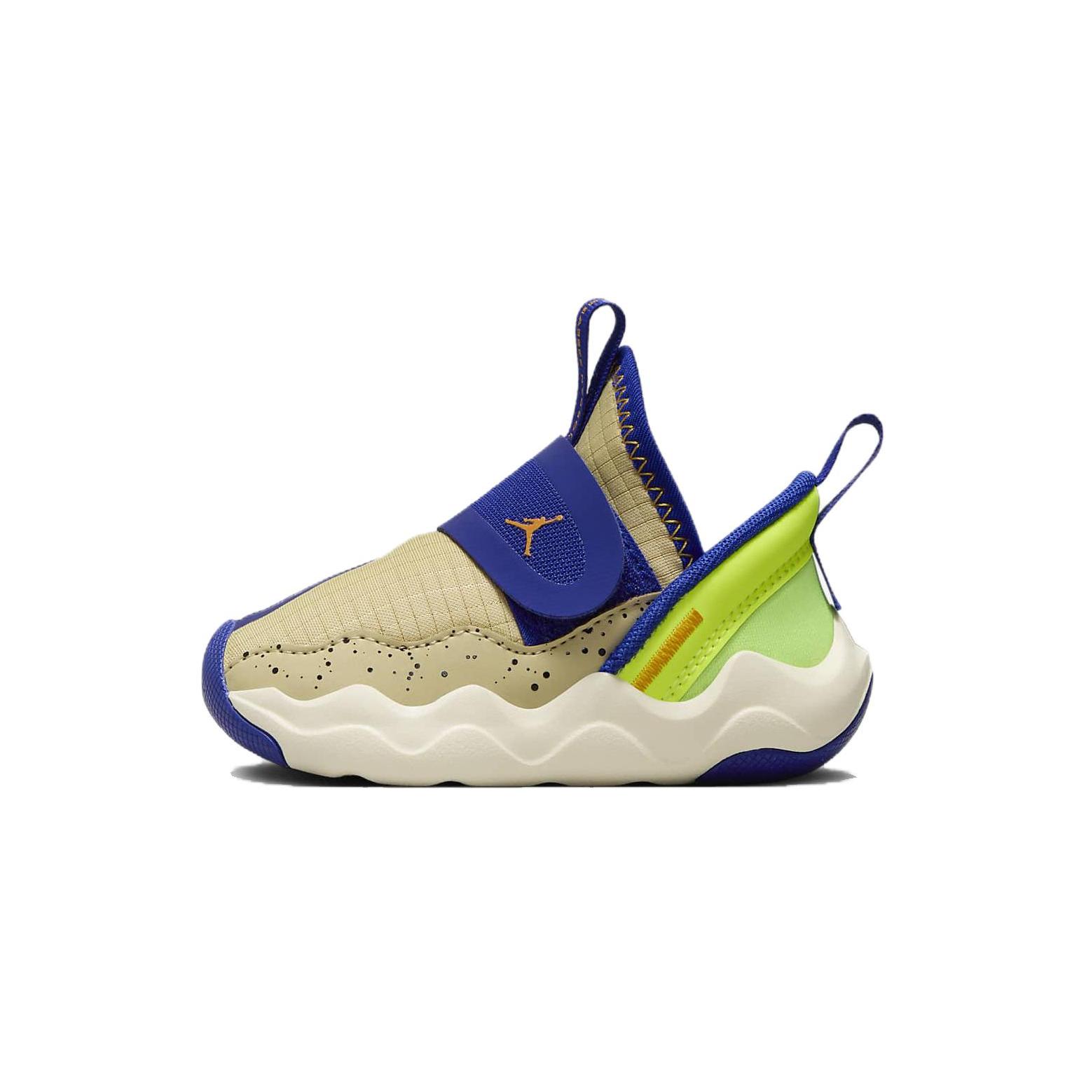 

Новые Jordan 23/7 SE TD Нескользящие Амортизаторы Низкий Верх Обувь для Малышей Коричневый Синий Зеленый Младенец И Малыш DZ6331-700 21