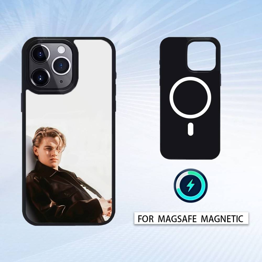 L-Leonardo Dicaprio Phone Case For iPhone 17,16,15,14,13,12,Pro,Max For Magsafe Magnetic Wireless Charging