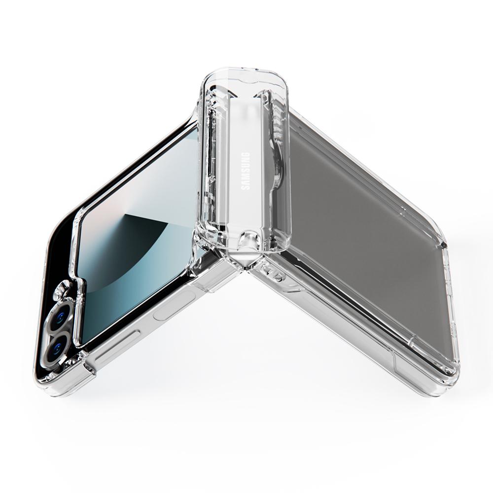 Luxury Wallet Card Holder Folding Phone Case For Samsung Galaxy Z Flip 4 5 6 7 Solid Color Hard Shockproof Full Protection Cover