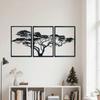 Metal Wall Art 3 Piece Tree of Life Bohemian Decor Home Gift