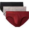 Letter Low Waist Simple Boxer Briefs 3 Pack Men Underwear NB3740-019