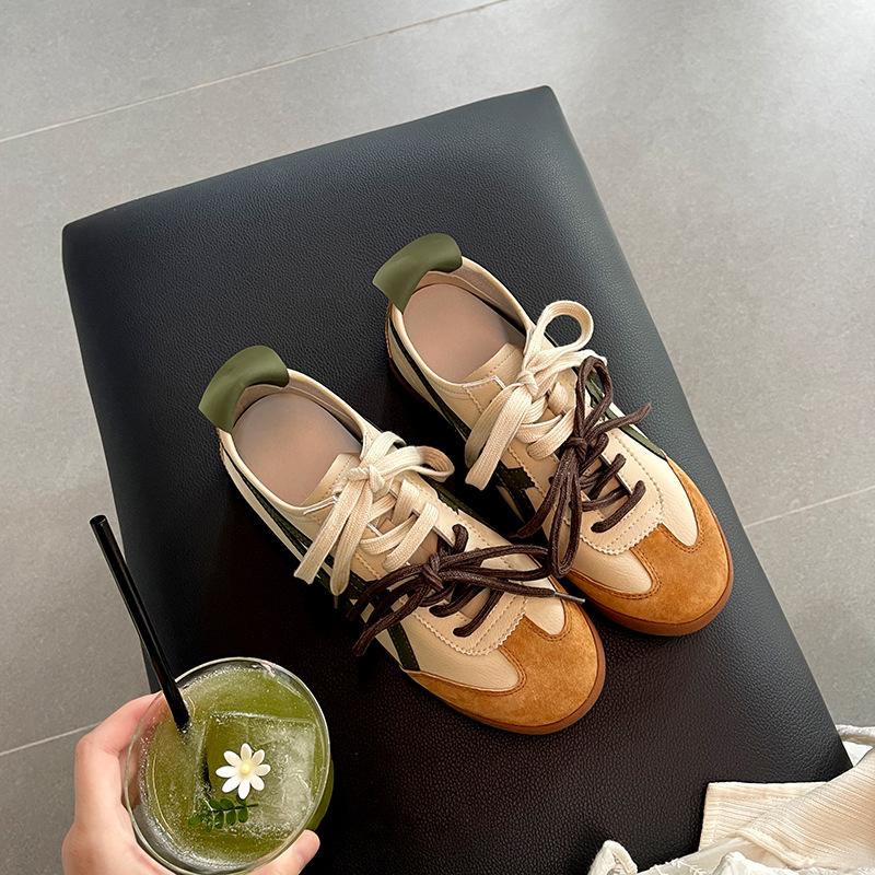 Classic Retro German Training Shoes Women's 2025 Spring and Autumn New Inner Height Increase Breathable Platform Casual Board Shoes Forrest Gump S