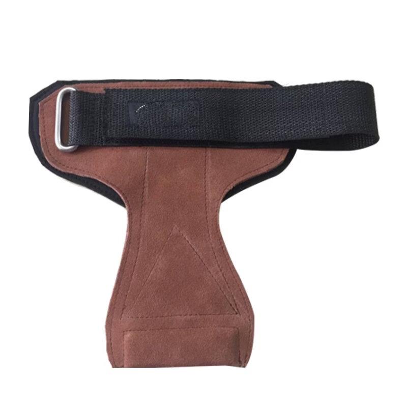 Men s Cowhide Fitness Gloves with Wrist Support