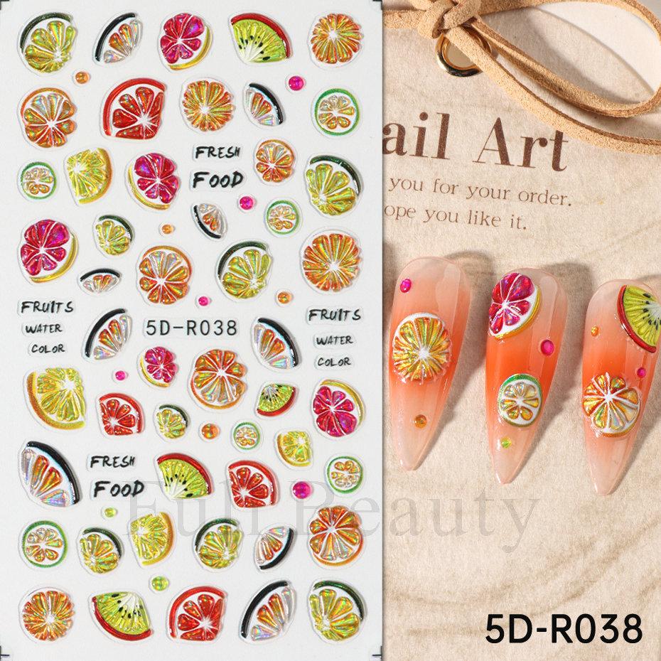 Nail Art Stickers Romantic Valentine's Day Mini Colorful Heart Embossed Three-dimensional Adhesive Nail Stickers