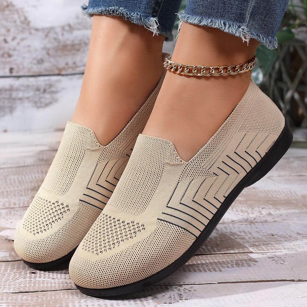 Women's Shoes Breathable Single Shoes Soft-soled Flat Shoes Casual Shoes