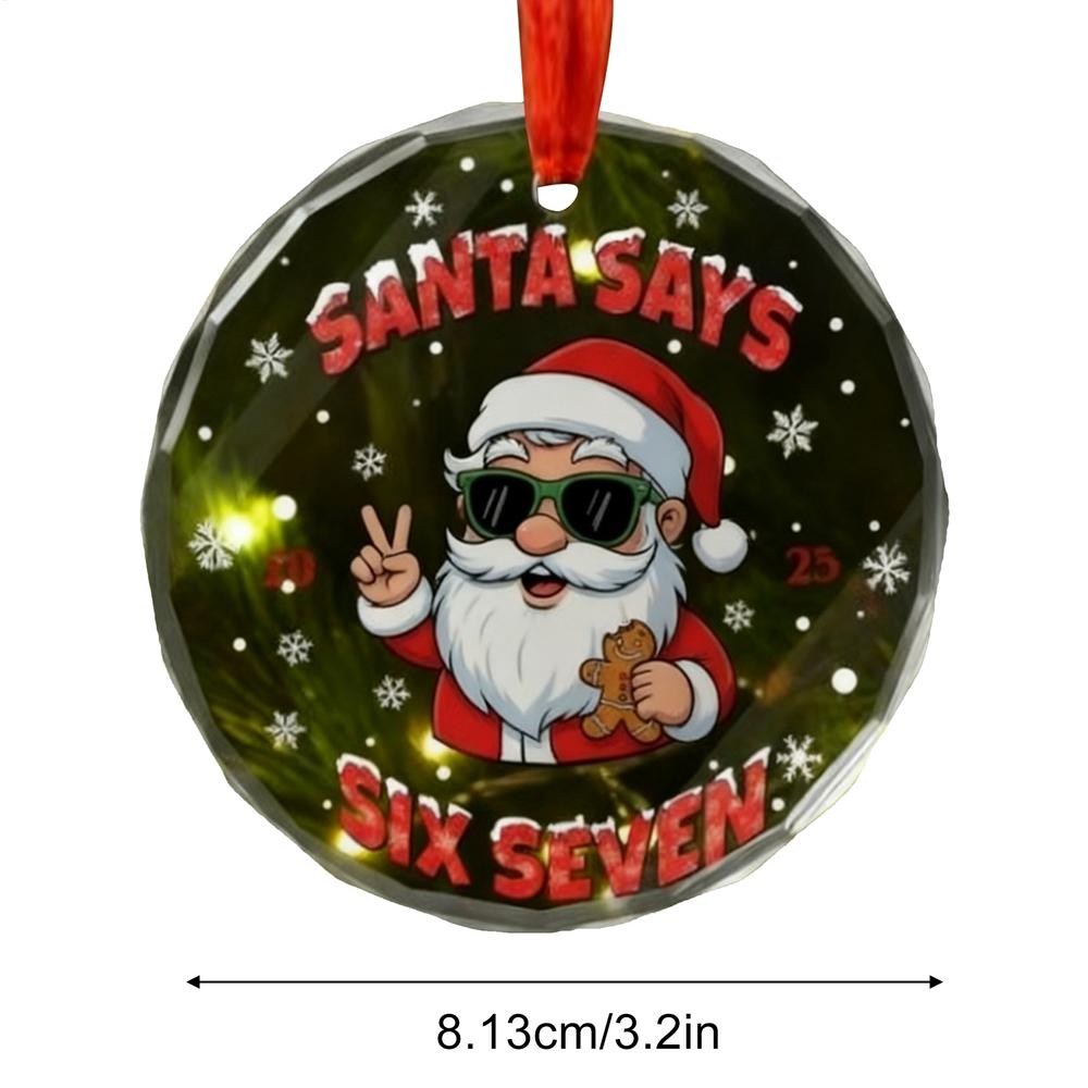 Indoor Christmas Decor Santa Claus Home Decor Clear Round Christmas Tree Decorations For Indoor Outdoor Bedroom Entryway Porch