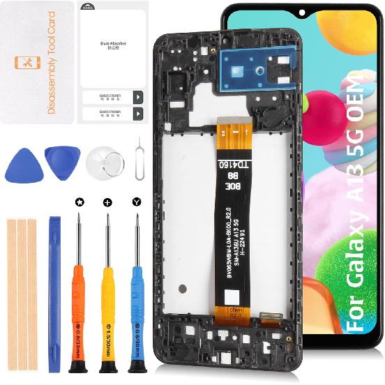 

Оригинальный OEM-экран LCD + Рамка A13 5G для Samsung Galaxy A13 5G SM-A136U A136W A136B 6,5 Замена LCD-экрана Сенсорный Digitizer