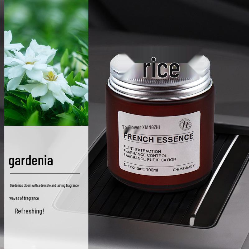 Premium Gardenia Scent Car Air Freshener Balm for Deodorizing and Aromatherapy