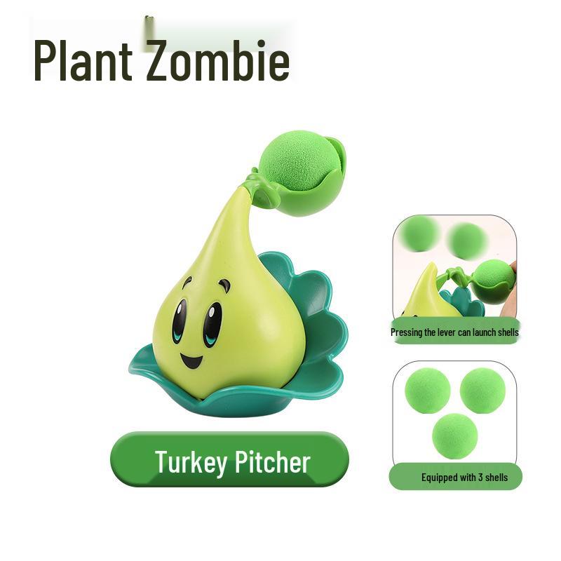 Plants vs. Zombies Toy Set: Machine Bug, Football Gun, Pea Pod, Carnivorous Plant Models