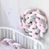 Handmade Bed Bumper Soft Plush Braided Pillow Baby Crib Bumper Crib Protector  Baby Bed