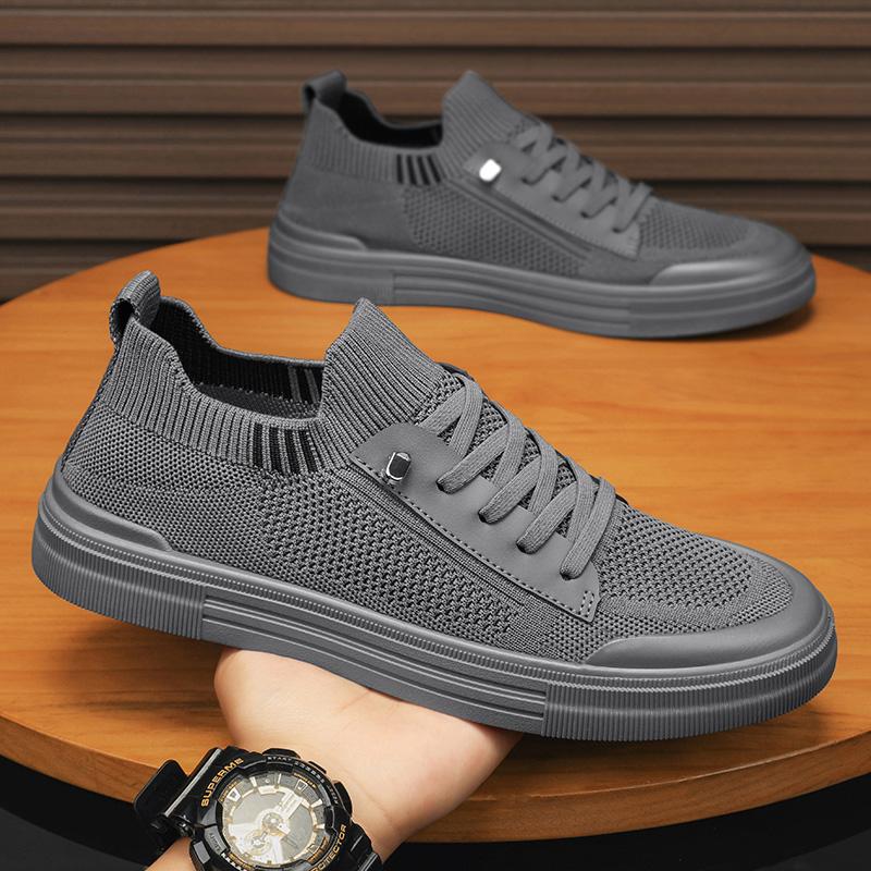 Summer breathable fly-woven flat shoes casual sports lightweight soft-soled knitted mesh shoes