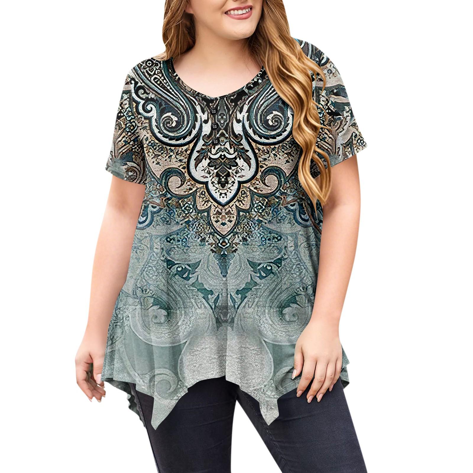 

Женский круглый вырез St. Двусторонний топ с длинными рукавами и принтом ко Дню Святого Патрика XL небесно-голубой