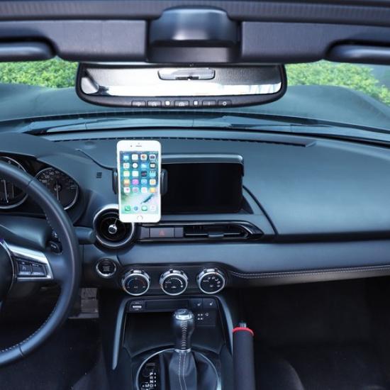 Navigation Screen Sun Visor Phone Holder Clip For Mazda MX-5 Miata Fiat 124 16+