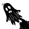 Spooky Pumpkin Tea Light Decor Halloween Wooden Candle Holder, Black Hollow Crow Spider Tealight Display Party Atmosphere Stand, Gothic Silhouette