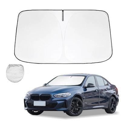 Für BMW 1er F20 F21 F40 F52 E82 Windschutzscheiben-Sonnenschutz Sonnenschutz Sonnenblende Schutzblech Faltbar Blockiert UV-Strahlen Hält Auto kühler