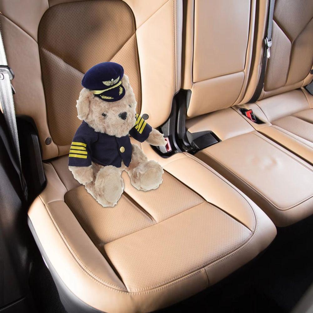 Plushie Dolls Pilot Bear Plush Toy Bedroom Decor Flight Attendant Doll  Baby Toddlers