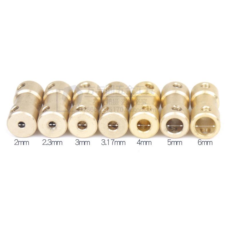 Brass Motor Shaft Coupler Extension for Model Airplanes & Cars