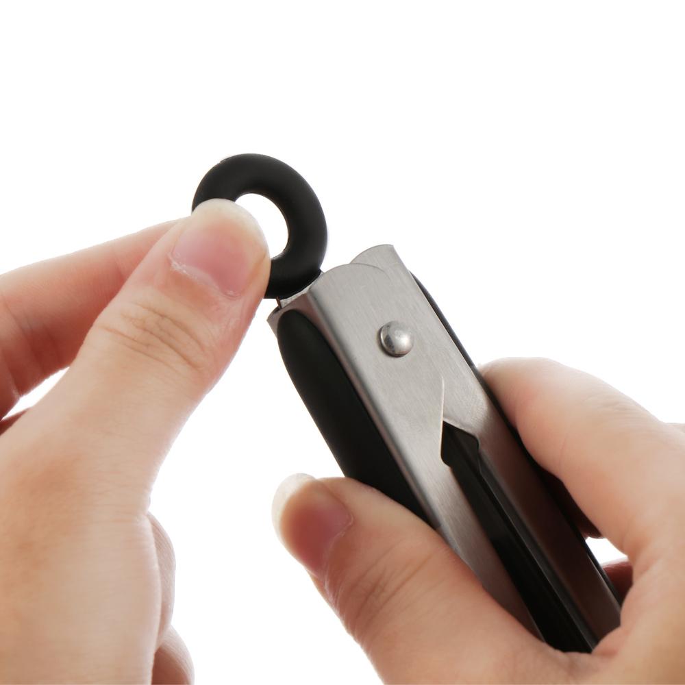Stick BBQ Tools Home Kitchen Silicone Handle Barbecue Tongs Stainless Steel Head Salad Food Clip