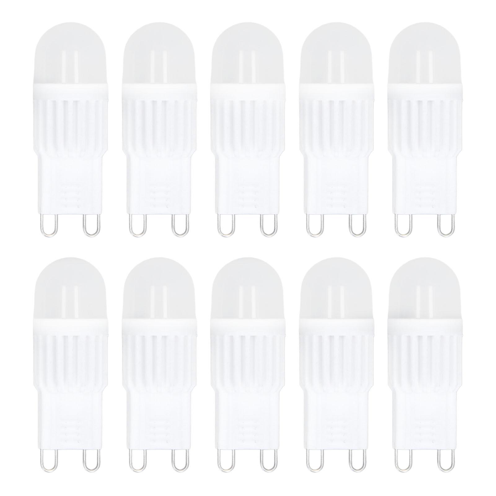 

10 шт. Лампа G9 Диммируемая 2 Вт 500 лм Светодиодная лампа G9 Эквивалент галогенной 30 Вт для люстры, потолочного светильника