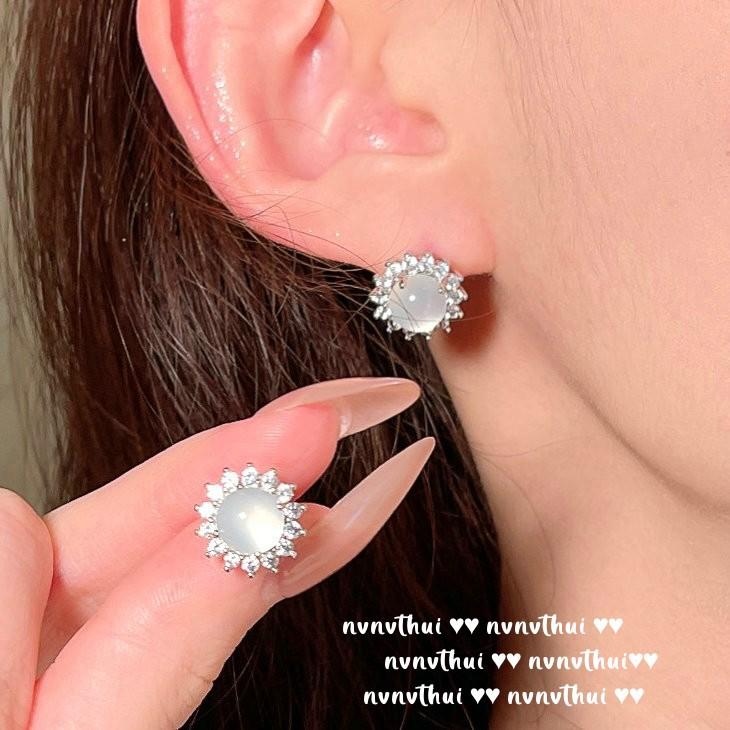 Brazilian Chalcedony Rose Cut Willow Leaf Gemstone Necklace, Antique, 18K Gold Plated, Ice Chalcedony Gourd Neck Chain