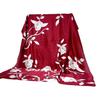 Red flower spring and summer 91x181 extended thin printed silk scarf imitation silk scarf fashionable and versatile