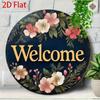 Vintage Floral Wall Art Decor, Romantic Flower Metal Tin Sign For Living Room Home Wedding Cafe