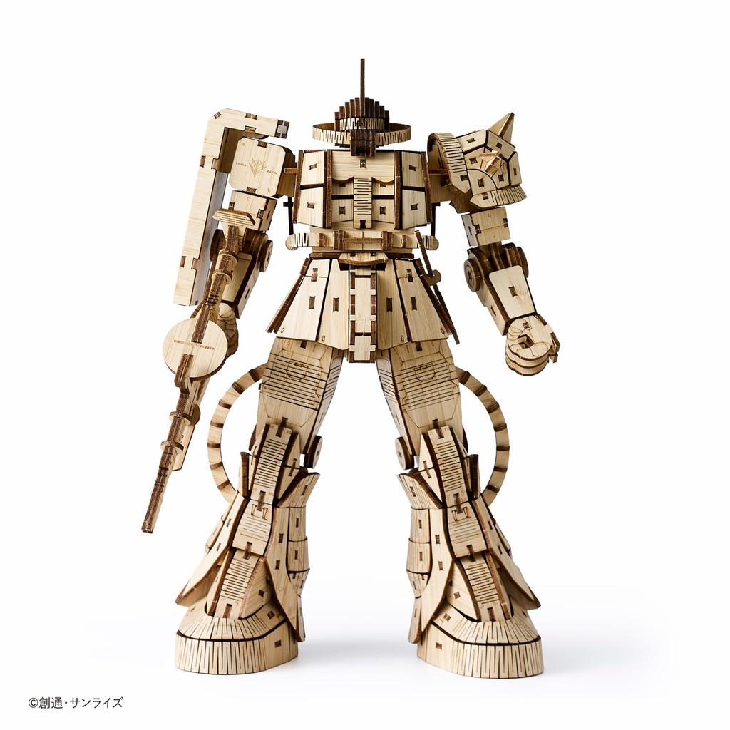 Zaku II Bamboo 3D Puzzle A DIY craft kit for kids and adults alike Educational toy for boys and girls A perfect 3D art piece and gift for adults