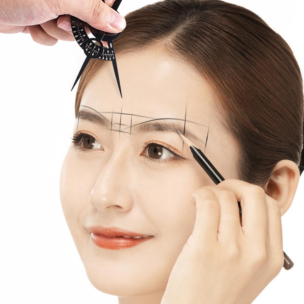 Equidistant Microblading Eyebrow Ruler with Three-Point Positioning