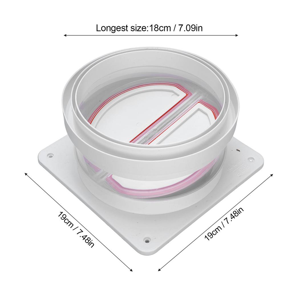 Dunstabzugshaube Rückschlagventil Einweg Geruchsdicht Kunststoff Küche Badezimmer Abzugskanal Rückschlagventil Rückstauklappe