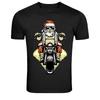 Santa Claus Biker Motorcycle Christmas Rider Graphic T-Shirt